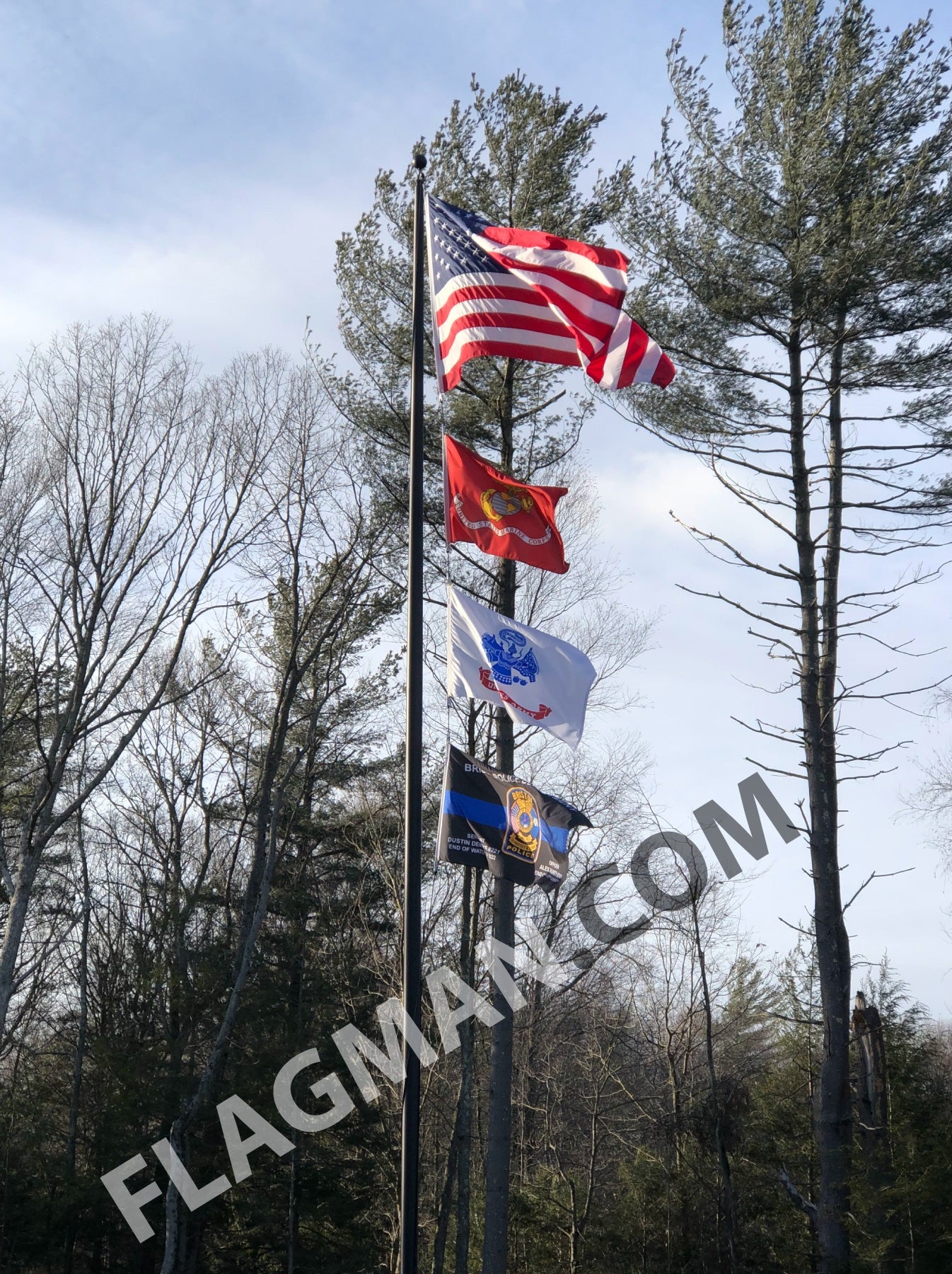 Aluminum Flagpole - External Rope - Heavy Duty, Lifetime Warranty | Made in USA - Image 11