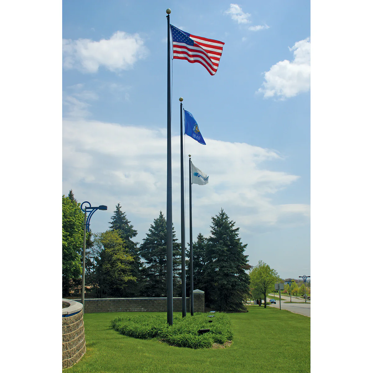 Aluminum Flagpole - External Rope - Heavy Duty, Lifetime Warranty | Made in USA - Image 7