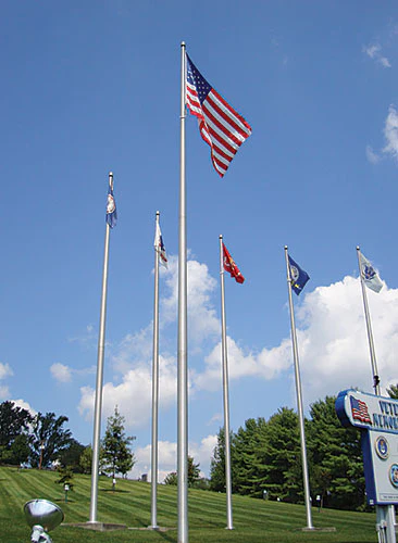 Aluminum Flagpole with Internal Cable Winch | Heavy-Duty, Made in USA, Lifetime Warranty - Image 5