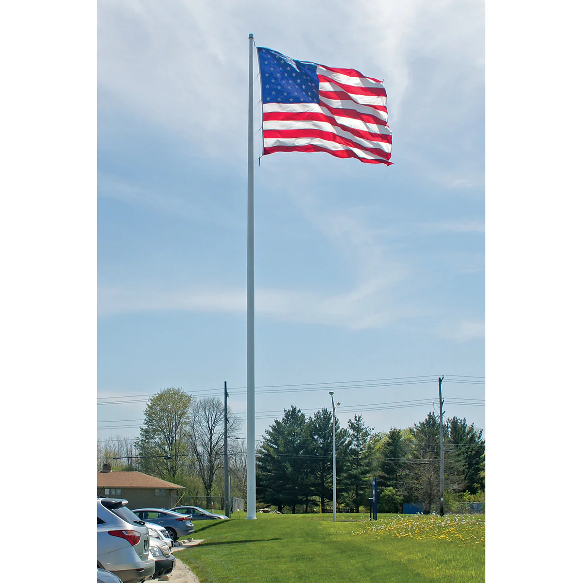 Aluminum Flagpole with Internal Cable Winch | Heavy-Duty, Made in USA, Lifetime Warranty - Image 8
