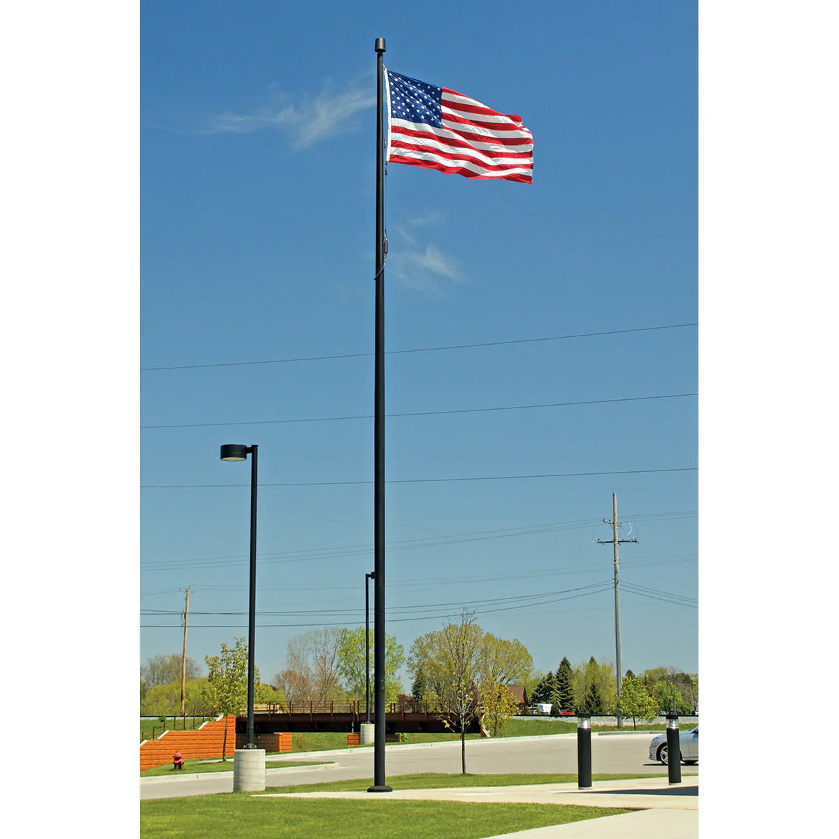Aluminum Flagpole with Internal Cable Winch | Heavy-Duty, Made in USA, Lifetime Warranty - Image 9