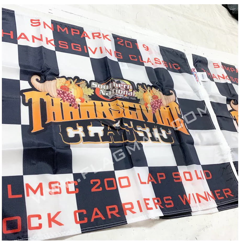 Custom Printed Checkered Race Flag - Single Reverse | Made in USA - Image 10