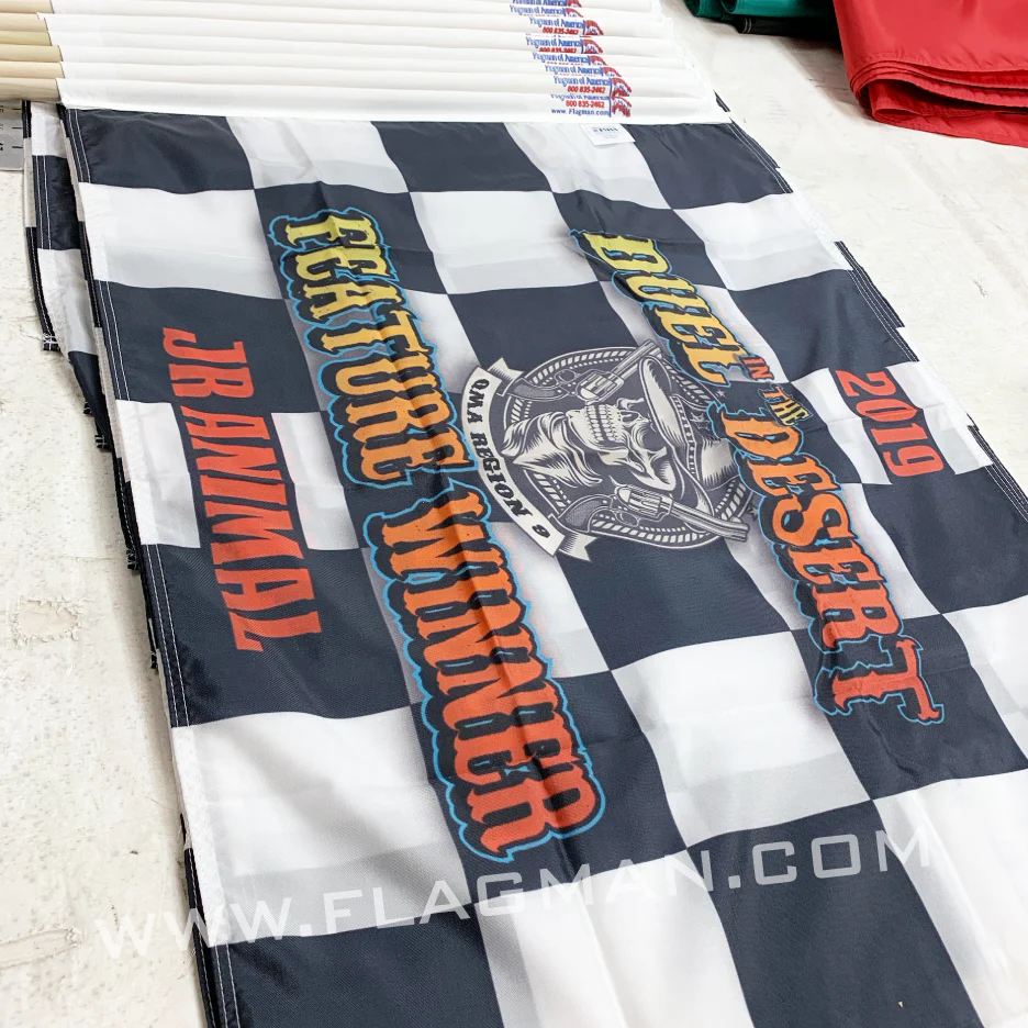 Custom Printed Checkered Race Flag - Single Reverse | Made in USA - Image 12