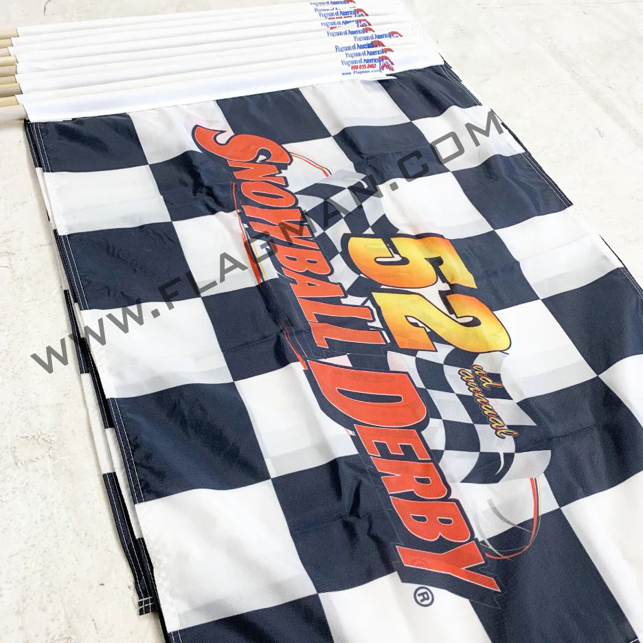 Custom Printed Checkered Race Flag - Single Reverse | Made in USA - Image 13