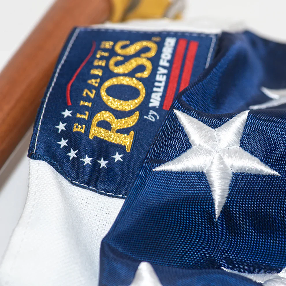 3' x 5' Premium American Flag Set – Hardwood Spinning Pole & Mounting Bracket | 100% Made in USA - Image 5