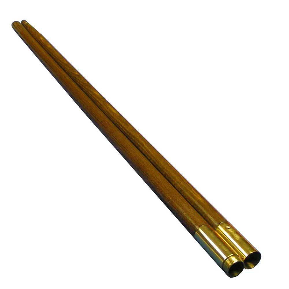 Complete Indoor Flag Presentation Accessory Kit | Oak Pole, Gold Base, Spear & Tassels - Image 3