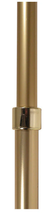 Adjustable Gold Presentation Flagpole – Indoor & Parade Pole 5'-9.5'