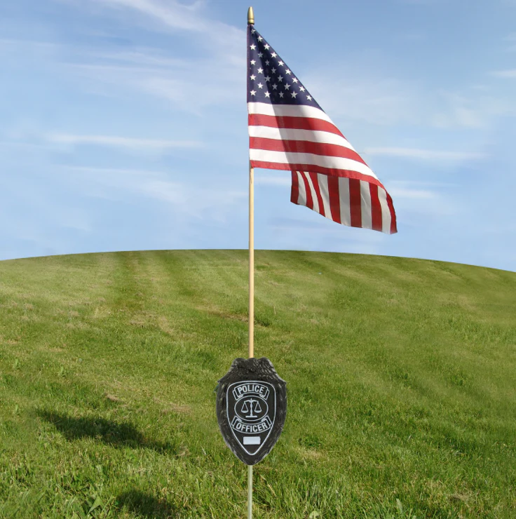 Aluminum Police Grave Marker - Image 2
