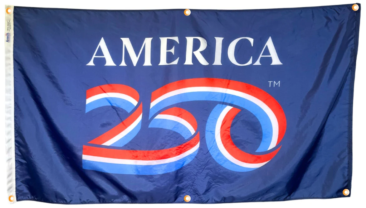America’s 250th Wall-Mounted Flag | Reinforced Edge Grommets | Made in USA - Image 2