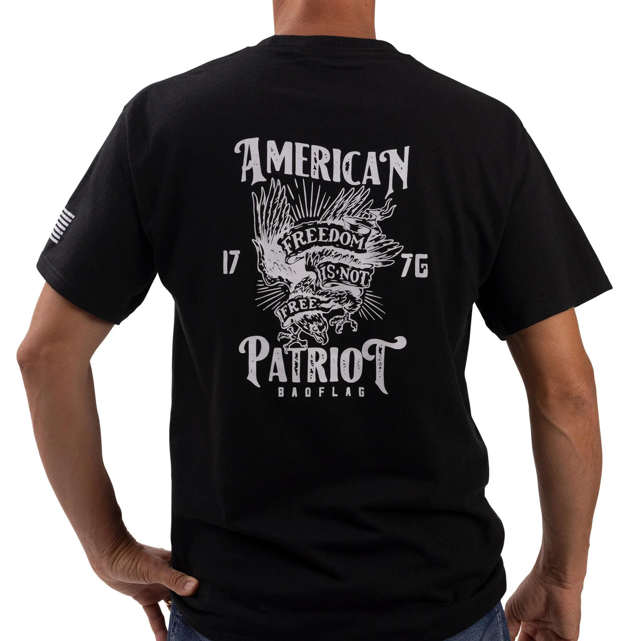 American Patriot Graphic Tee-Black *BadFlag*
