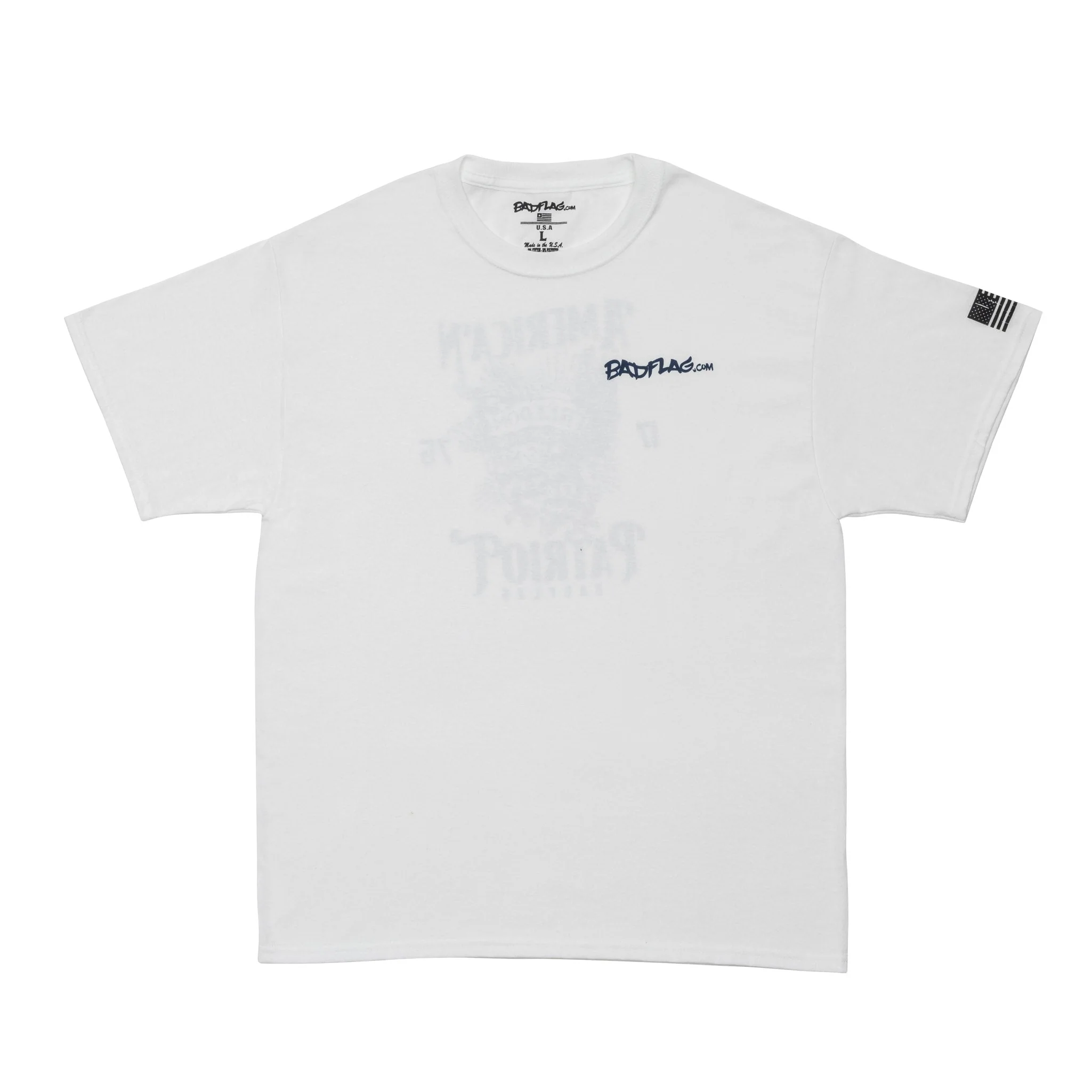 American Patriot Graphic Tee-White *BadFlag* - Image 3