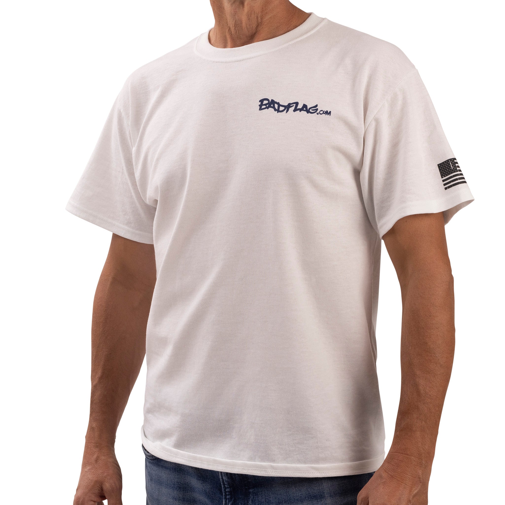 American Patriot Graphic Tee-White *BadFlag* - Image 4