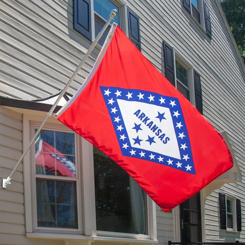 Arkansas Outdoor Nylon State Flag | Made in USA | Low-Medium Wind Flag - Image 4