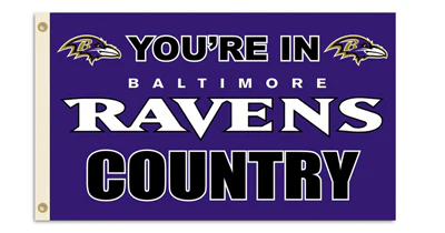 Baltimore Ravens Outdoor Flags - Image 3