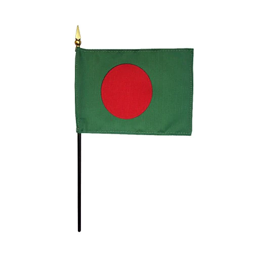 Bangladesh Stick Flag 4"x6"