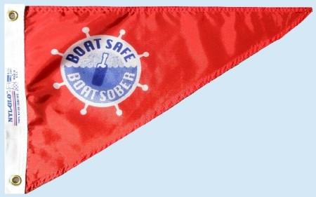Boat Safe, Boat Sober Personal Bow Pennant