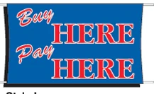 Buy Here Pay Here Banner - 3'x5'