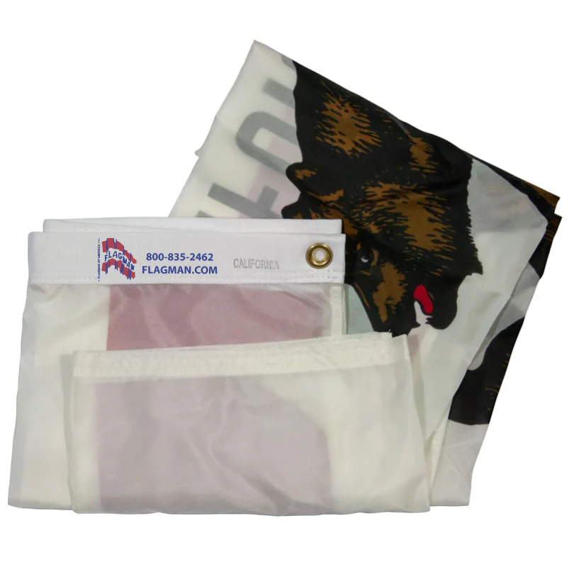 California Outdoor Nylon State Flag | Made in USA | Low-Medium Wind Flag - Image 3