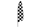 Checkered Feather Flag Kit