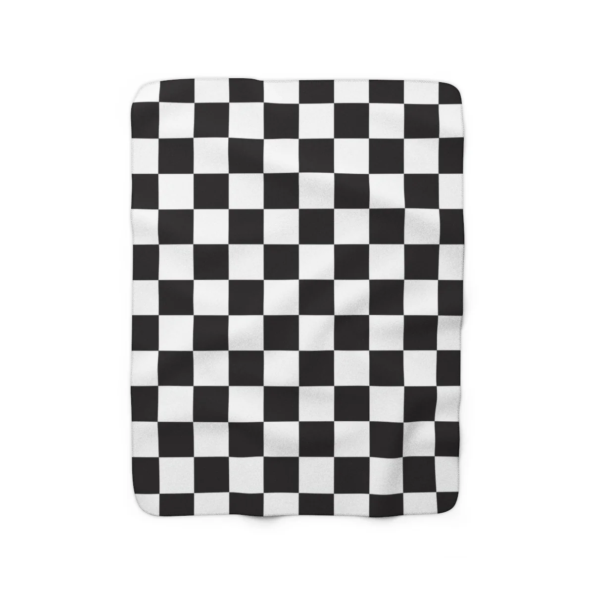 Checkered Sherpa Fleece Blanket - Image 2