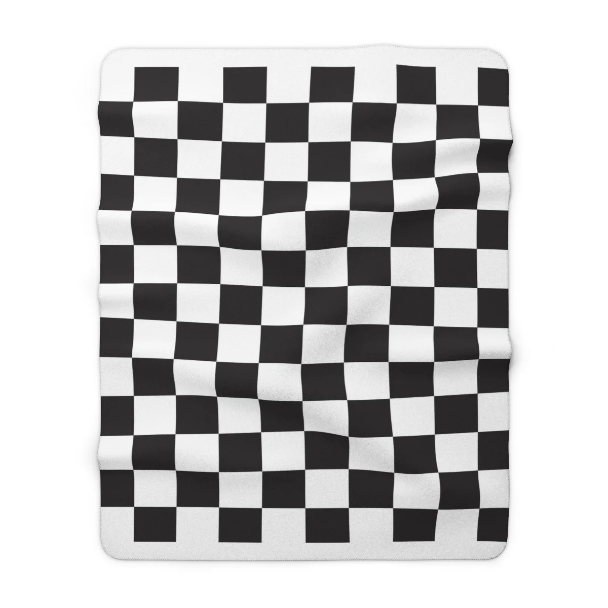 Checkered Sherpa Fleece Blanket - Image 3