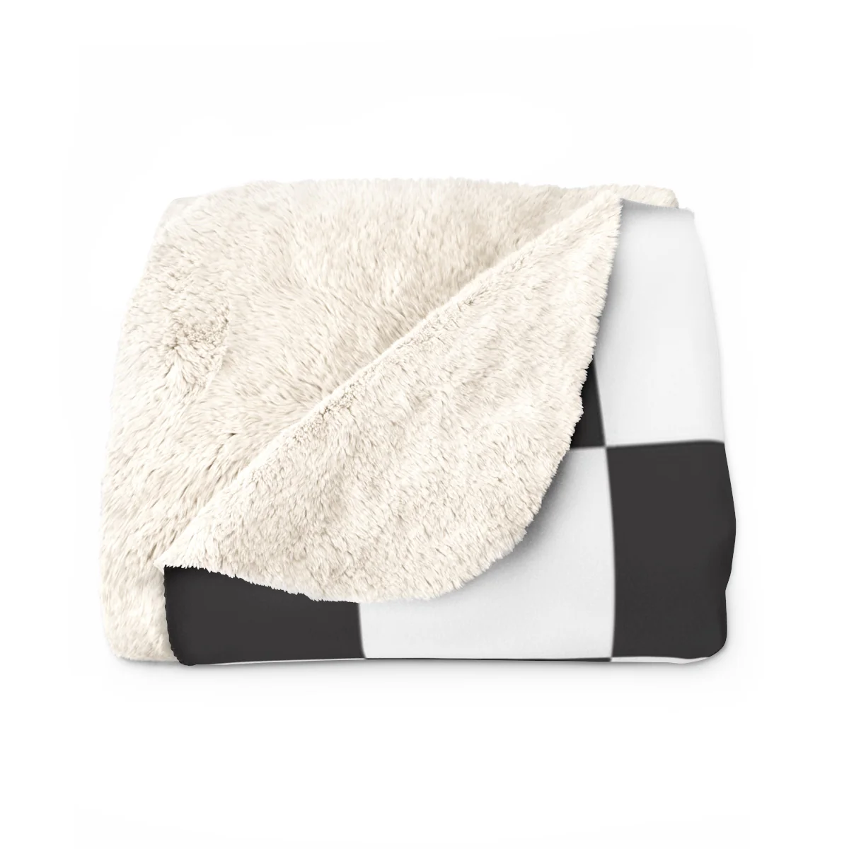 Checkered Sherpa Fleece Blanket - Image 4