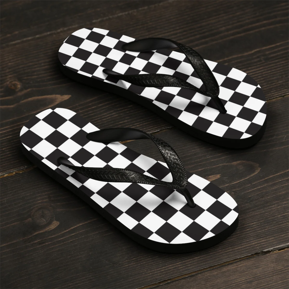 Checkered Unisex Flip-Flops