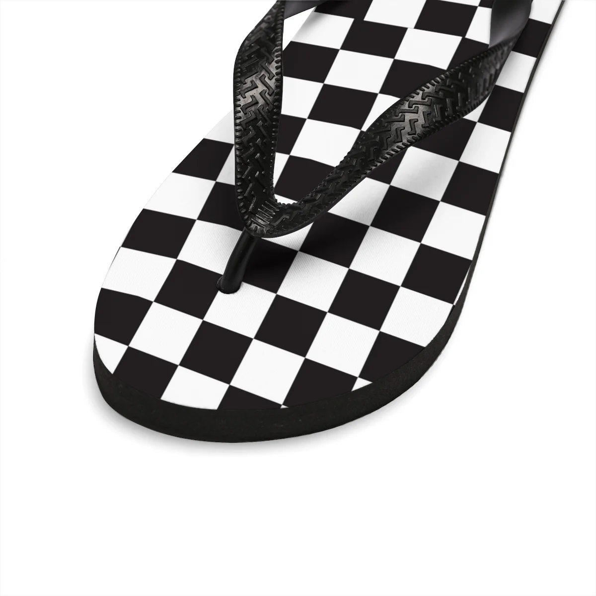 Checkered Unisex Flip-Flops - Image 3