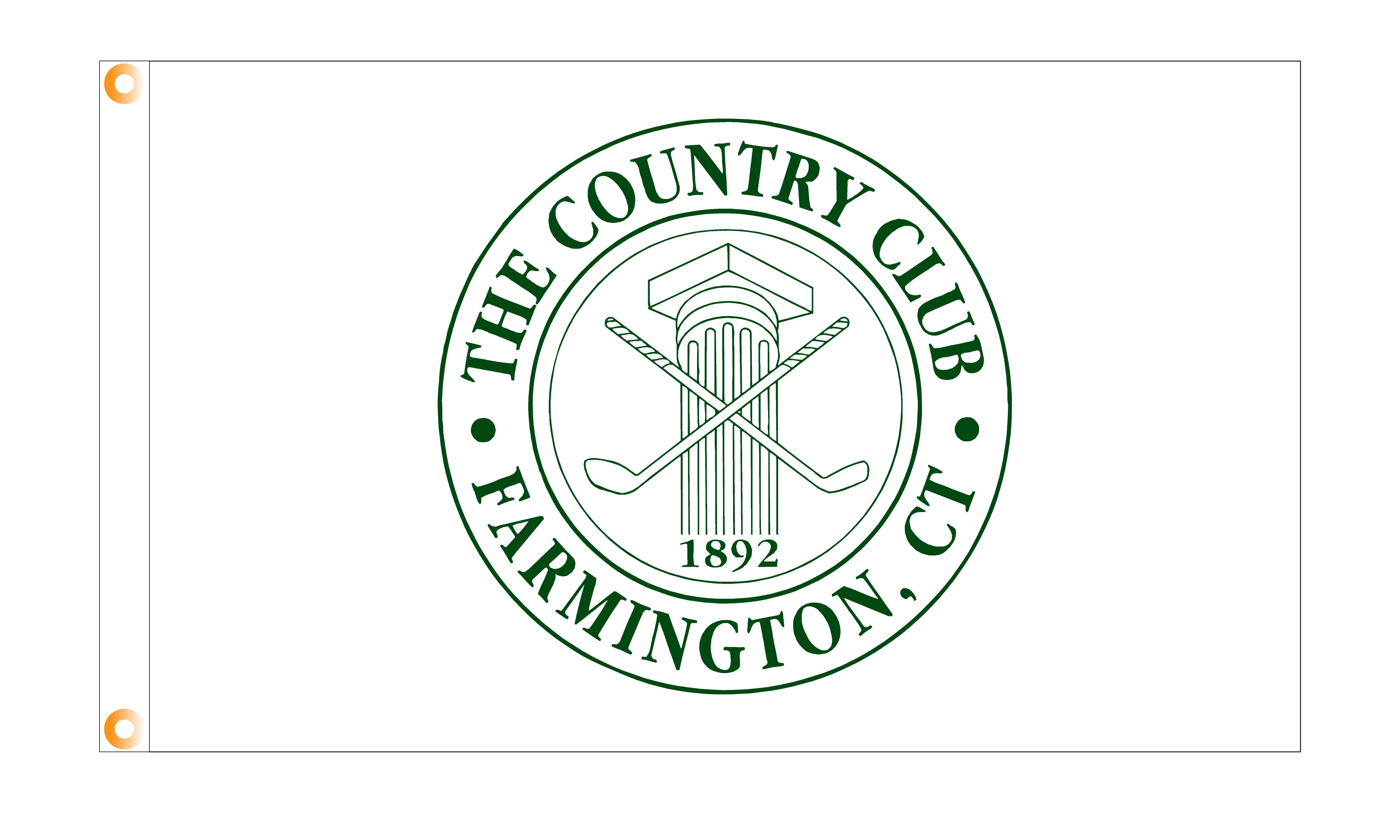 Country Club of Farmington Flag - 3'x5' - Nylon - Single Reverse - Heading & Grommets
