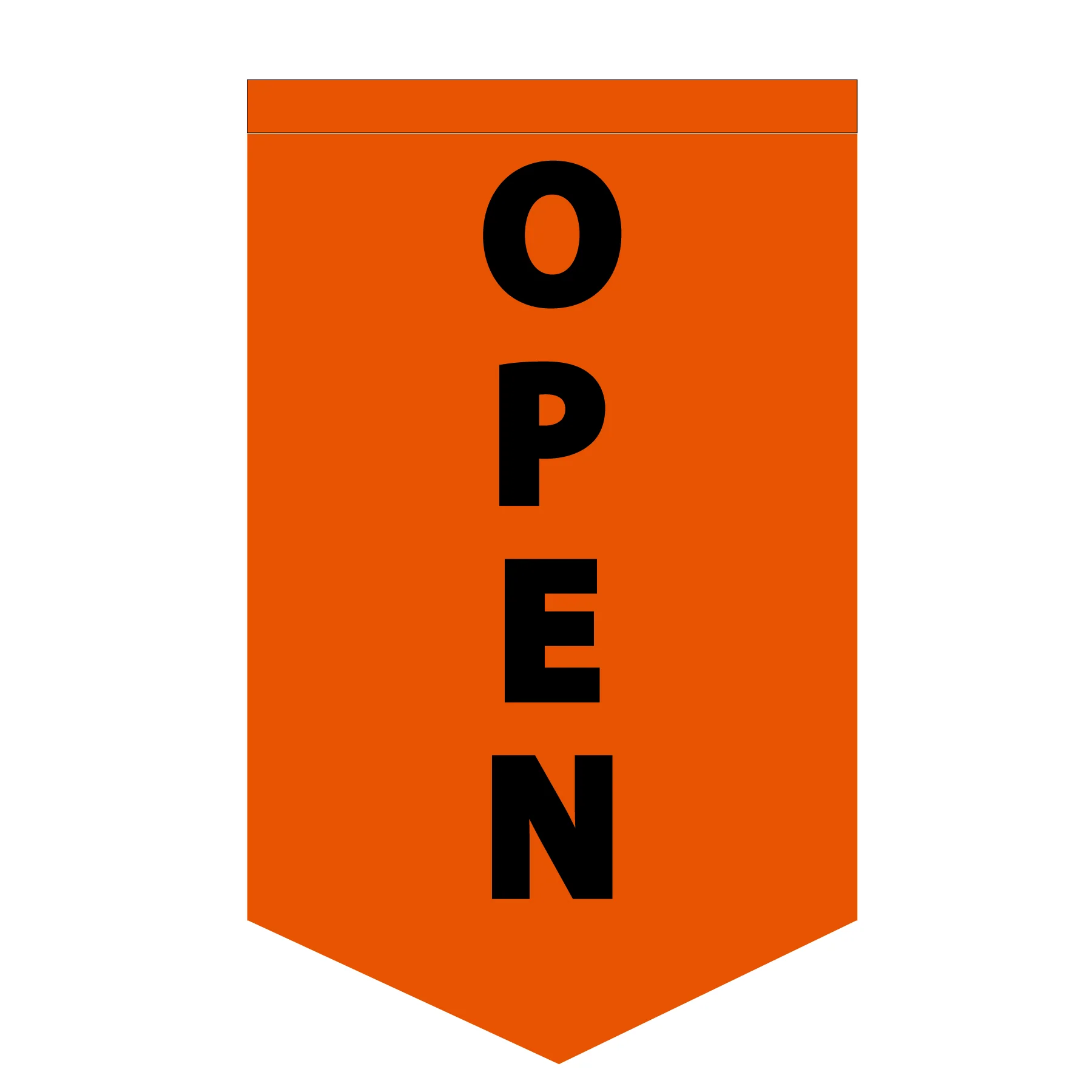 Custom Solid Color Open Flag - Choose Background & Letter Colors | Made in USA - Image 11