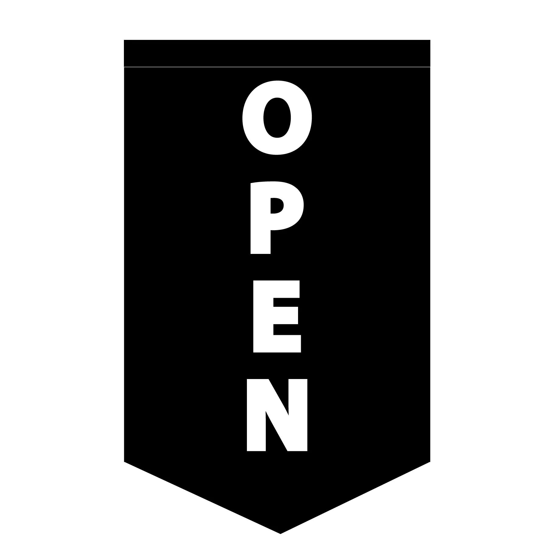 Custom Solid Color Open Flag - Choose Background & Letter Colors | Made in USA - Image 7