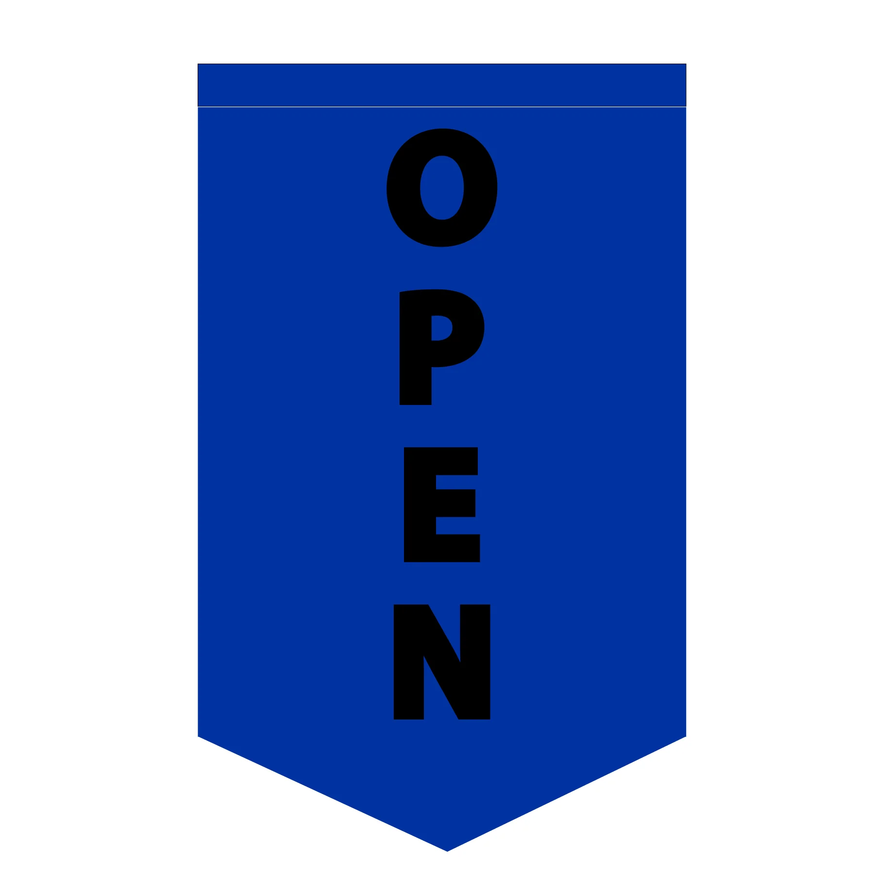 Custom Solid Color Open Flag - Choose Background & Letter Colors | Made in USA - Image 9