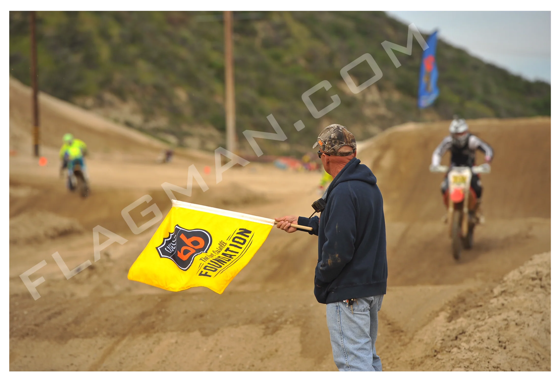 Custom Printed Solid Color Race Flag - Single Reverse | Made in USA
