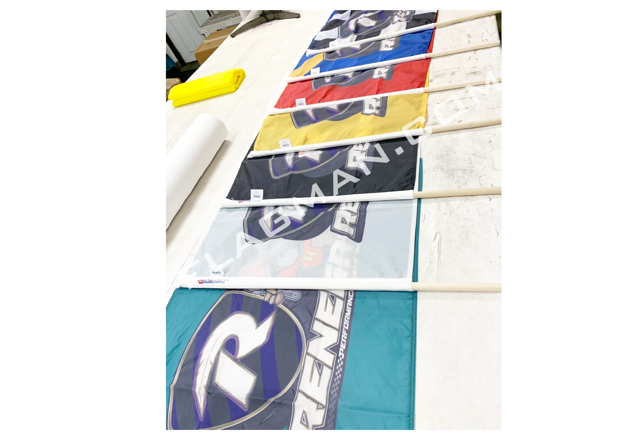 Custom Printed Solid Color Race Flag - Single Reverse | Made in USA - Image 3