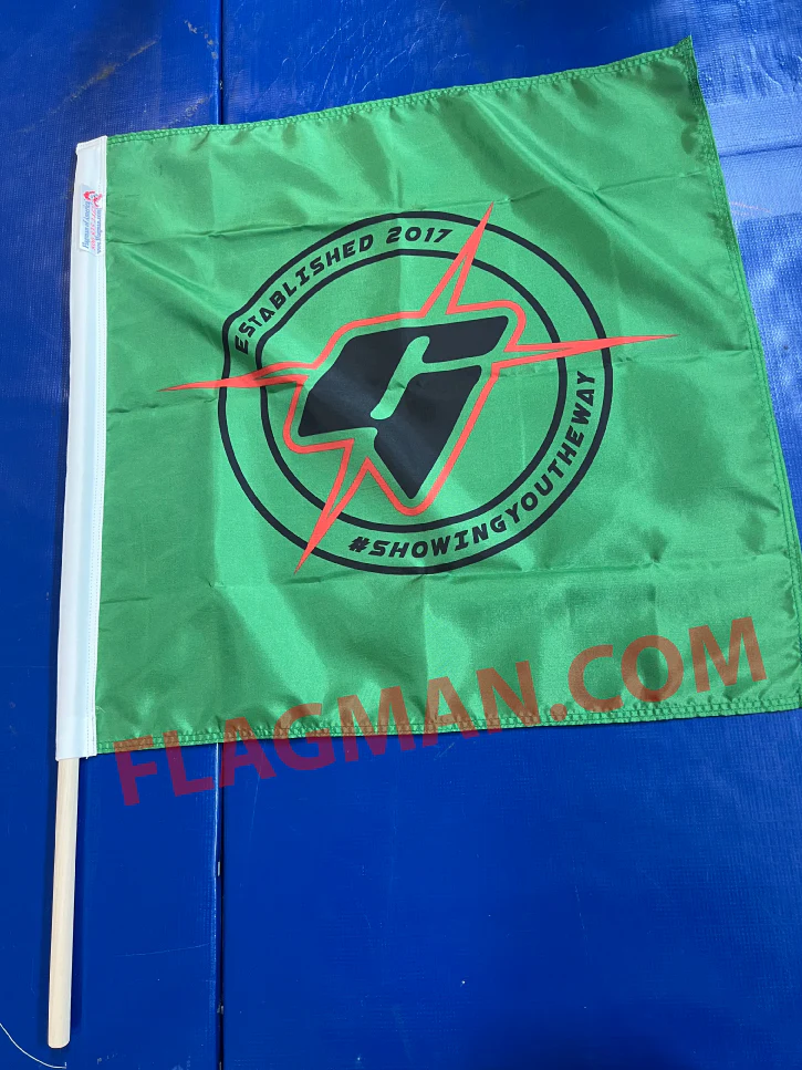 Custom Printed Solid Color Race Flag - Single Reverse | Made in USA - Image 4