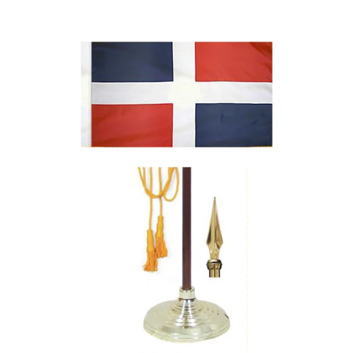 Dominican Republic (No Seal) Indoor / Parade Flag - Image 4