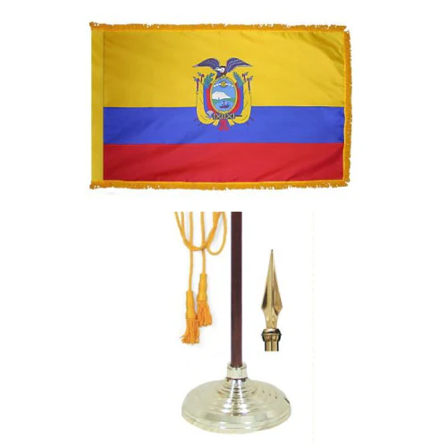 Ecuador (with seal) Indoor / Parade Flag - Image 3