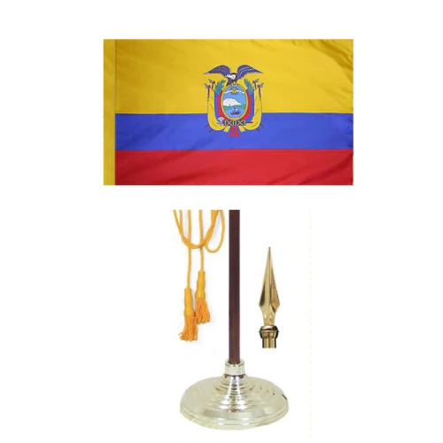 Ecuador (with seal) Indoor / Parade Flag - Image 4