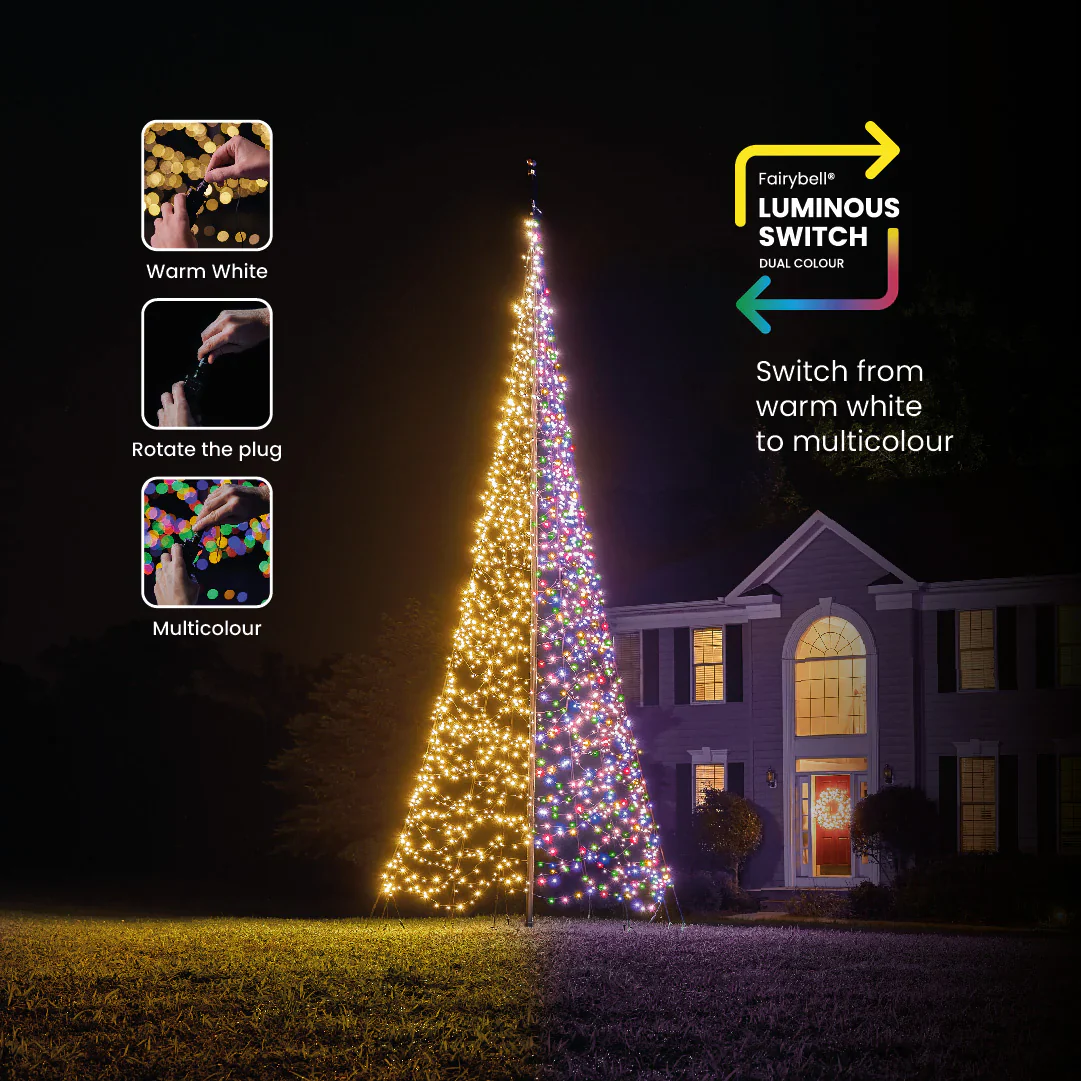 Fairybell Flagpole Christmas Tree Lights - Image 30