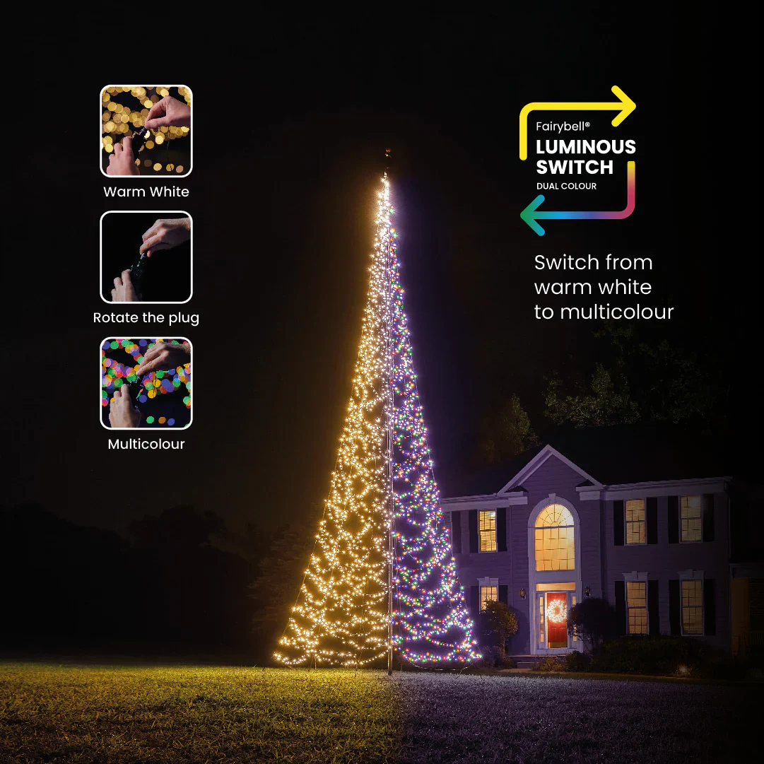 Fairybell Flagpole Christmas Tree Lights - Image 36