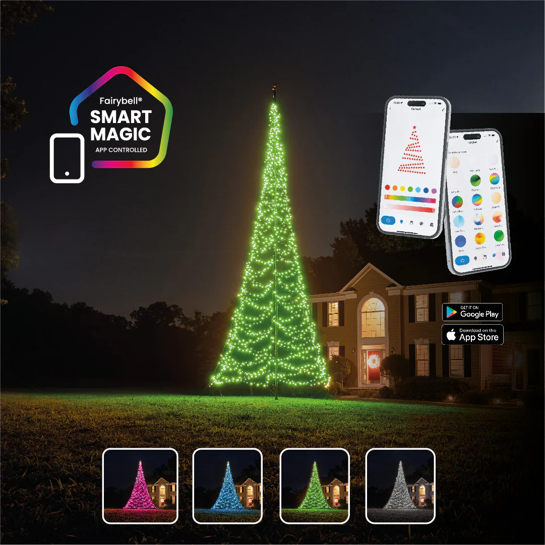 Fairybell Flagpole Christmas Tree Lights - Image 38
