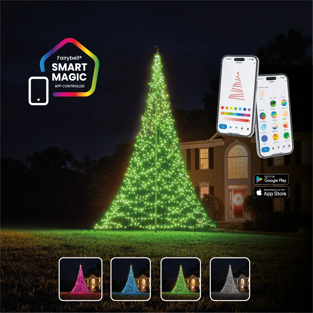 Fairybell Flagpole Christmas Tree Lights - Image 48