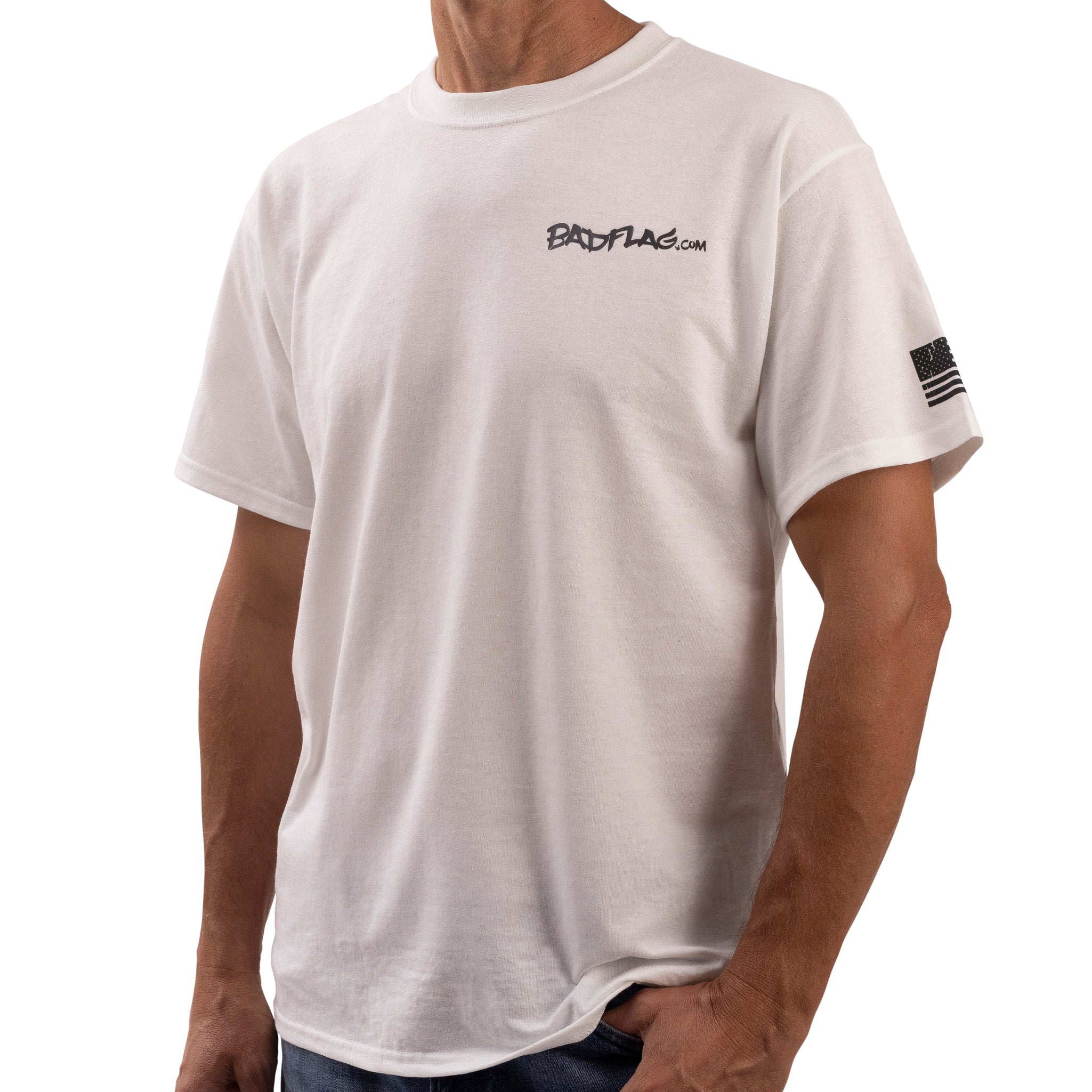 Fight for Freedom Graphic Tee-white *BadFlag* - Image 4