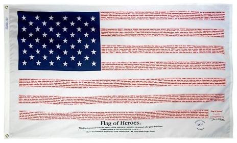 Flag of Heroes 9/11 Flag 3'x5' | Made in USA