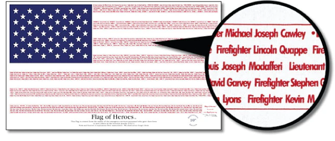 Flag of Heroes 9/11 Flag 3'x5' | Made in USA - Image 2