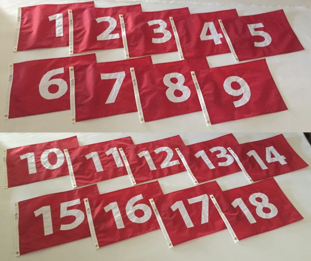 Golf Flag Complete Set - Numbers 1-18 | Made in USA - Image 7