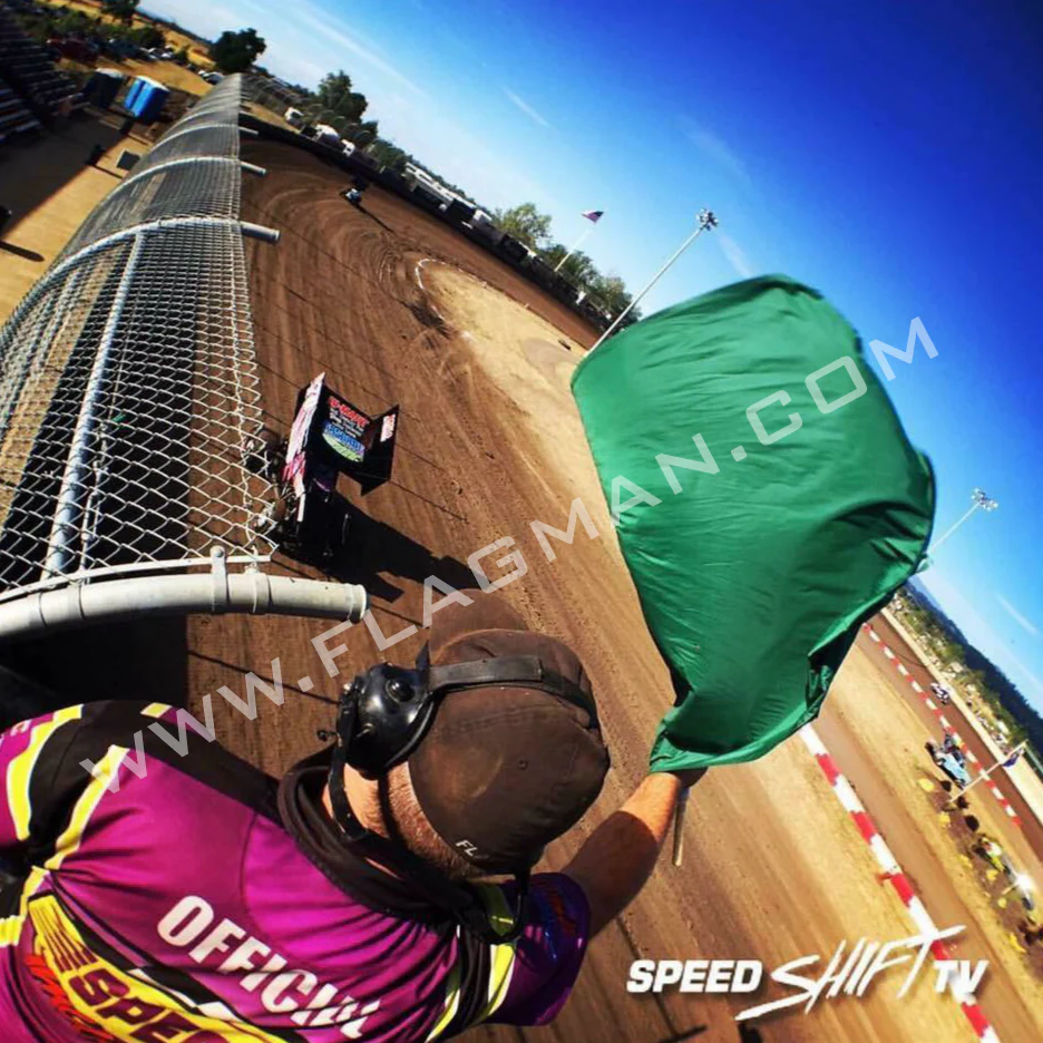TrackFlag™ Solid Green Professional Race Flag | Made in USA - Image 3