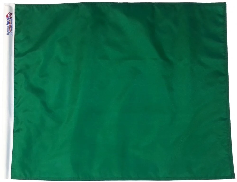 TrackFlag™ Solid Green Professional Race Flag | Made in USA - Image 7