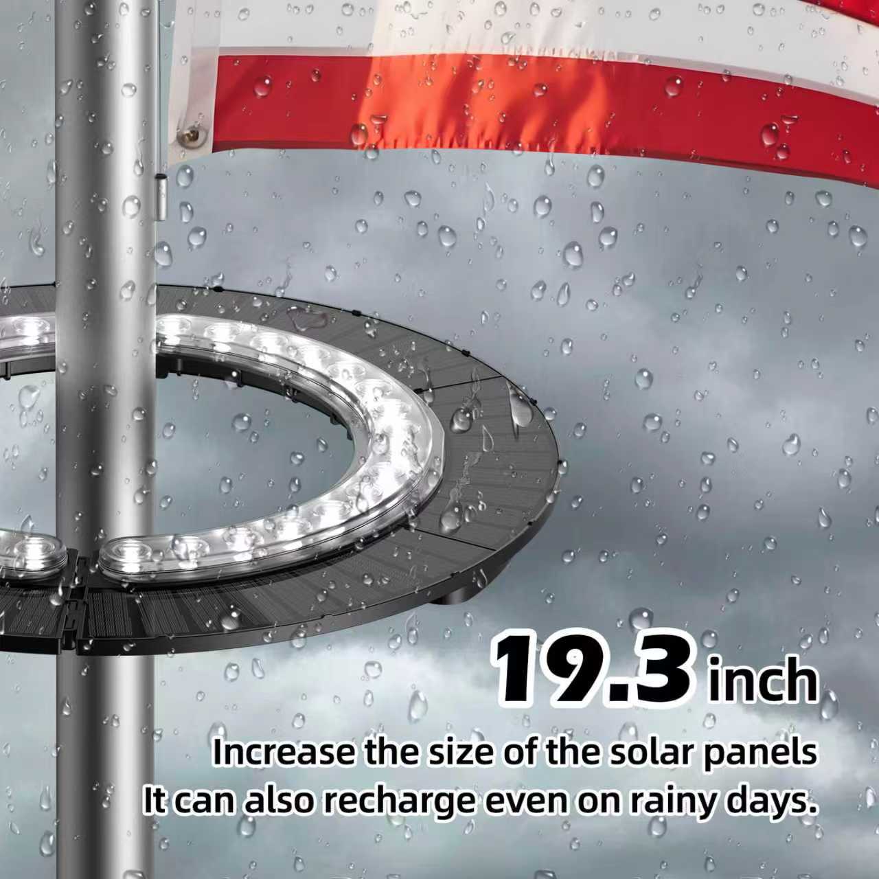 Halo Solar Flagpole Light - Image 4