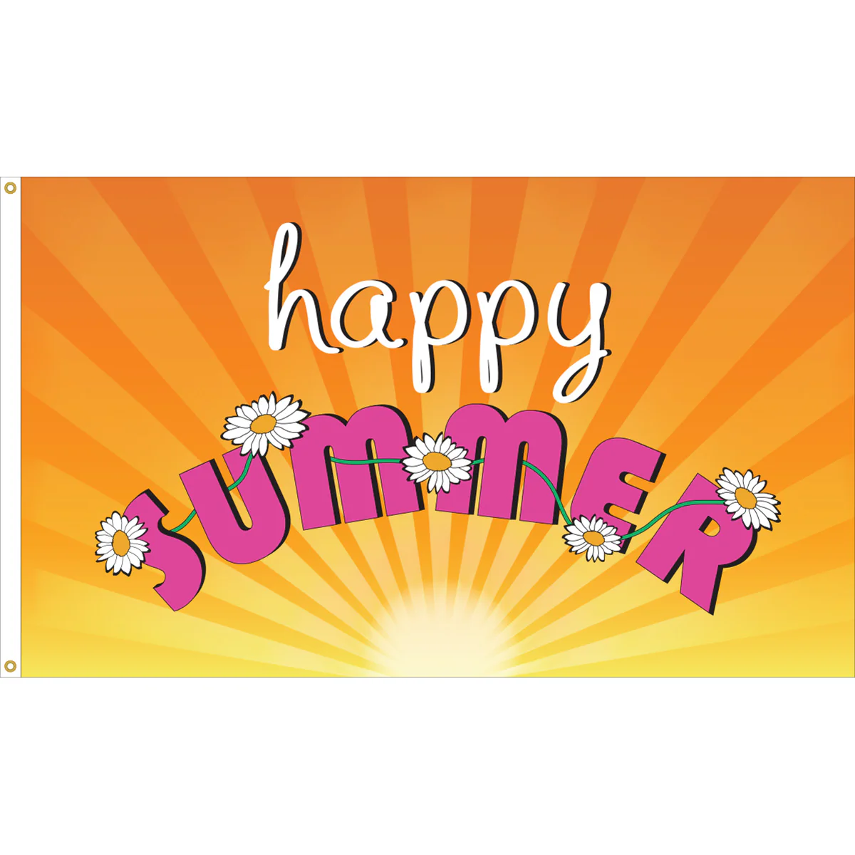 Happy Summer Outdoor Flag